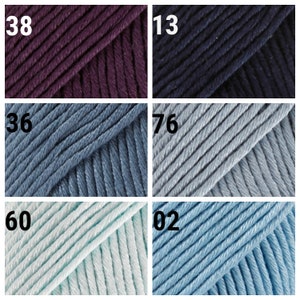 Cotton Yarn DROPS Muskat Mercerized Cotton Natural Yarn Amigurumi Yarn DK Yarn Crochet Yarn Summer Yarn image 6