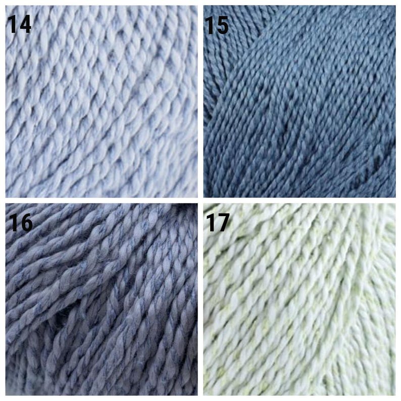 Cotton Silk Yarn Fibra Natura Papyrus Yarn Cotton Yarn Silk Blend Yarn Crochet Yarn Summer Yarn image 5