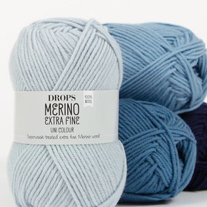 Merino Yarn Drops Extra Fine Merino Wool Yarn Superwash Yarn Sock Yarn DK Yarn Art Yarn image 10