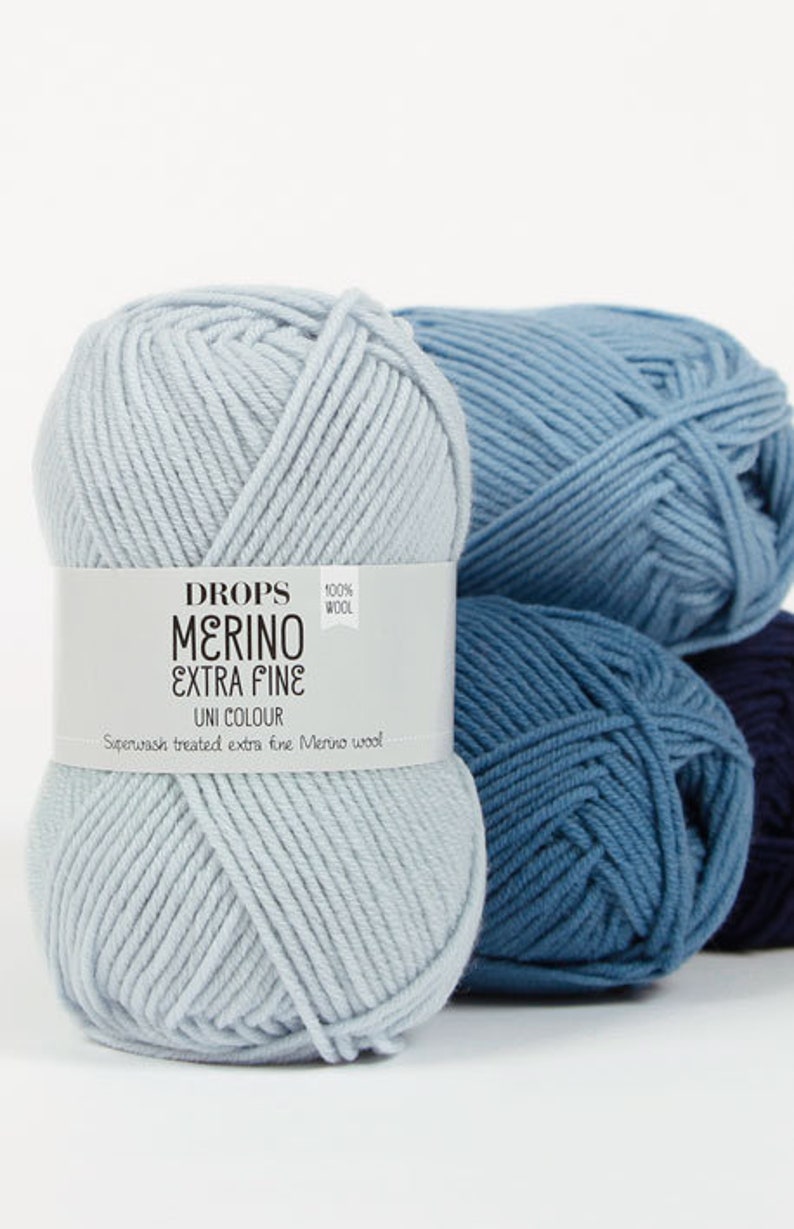 Merino Yarn Drops Extra Fine Merino Wool Yarn Superwash Yarn Sock Yarn DK Yarn Art Yarn image 10