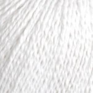 May include: Ball of white yarn, with a soft and fluffy texture.