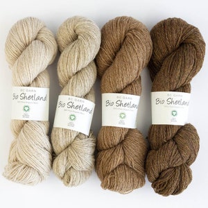 Filato di lana BC Garn Bio Shetland Filato GOTS Filato di lana biologico Filato di lana per maglieria Filato di lana per calzini Filato biologico