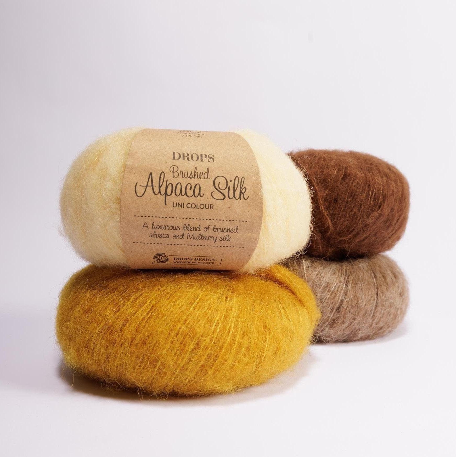 Brushed wool yarn discount