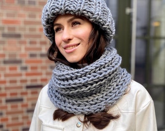 ●TATIANA● Refined Knit Muffler MF8106 8 Colors 5006508965 Artesian Embellished Knit Scarf Muffler Handmade Tweed