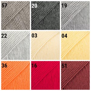 Gocce di filato merino Baby Merino Filato di lana merino extra fine Filato per neonati Filato per calze Filato per maglieria trattato superwash immagine 3
