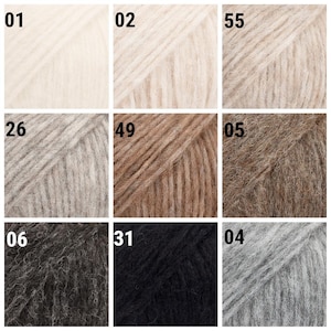 Alpaca Yarn Drops Air Alpaca Yarn Natural Yarn Alpaca Wool Yarn Art Yarn Alpaca Fiber Knitting Yarn image 2