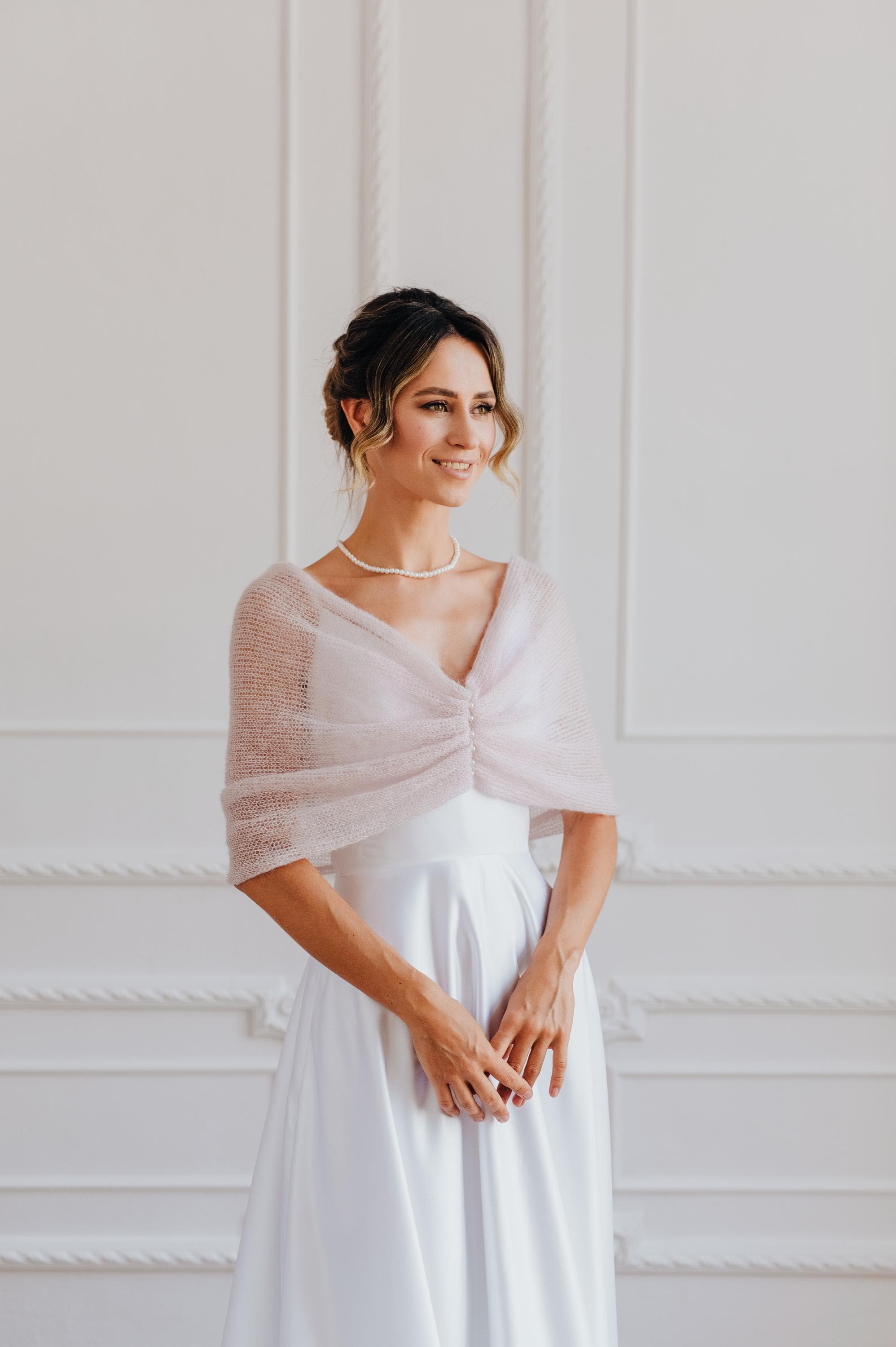 Pelliccia Coprispalle Matrimonio Sposa Bride Pellicciotto Sposa