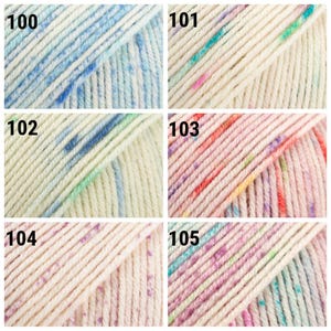 Gocce di filato merino Baby Merino Filato di lana merino extra fine Filato per neonati Filato per calze Filato per maglieria trattato superwash immagine 8