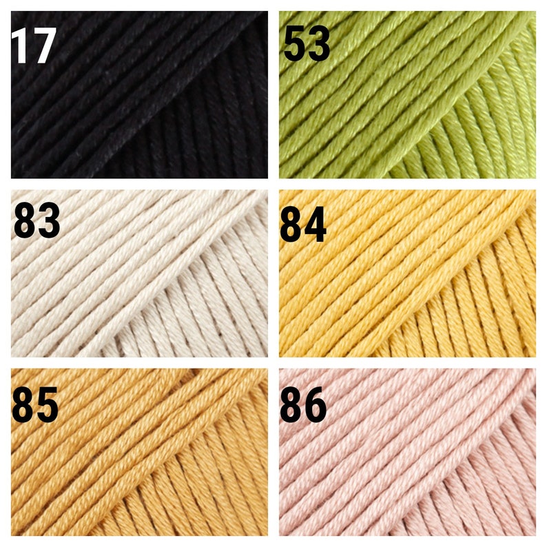 Fils de coton DROPS Muskat, coton mercerisé, fil naturel, fil amigurumi, fil DK, fil à crochet, fil d'été image 8