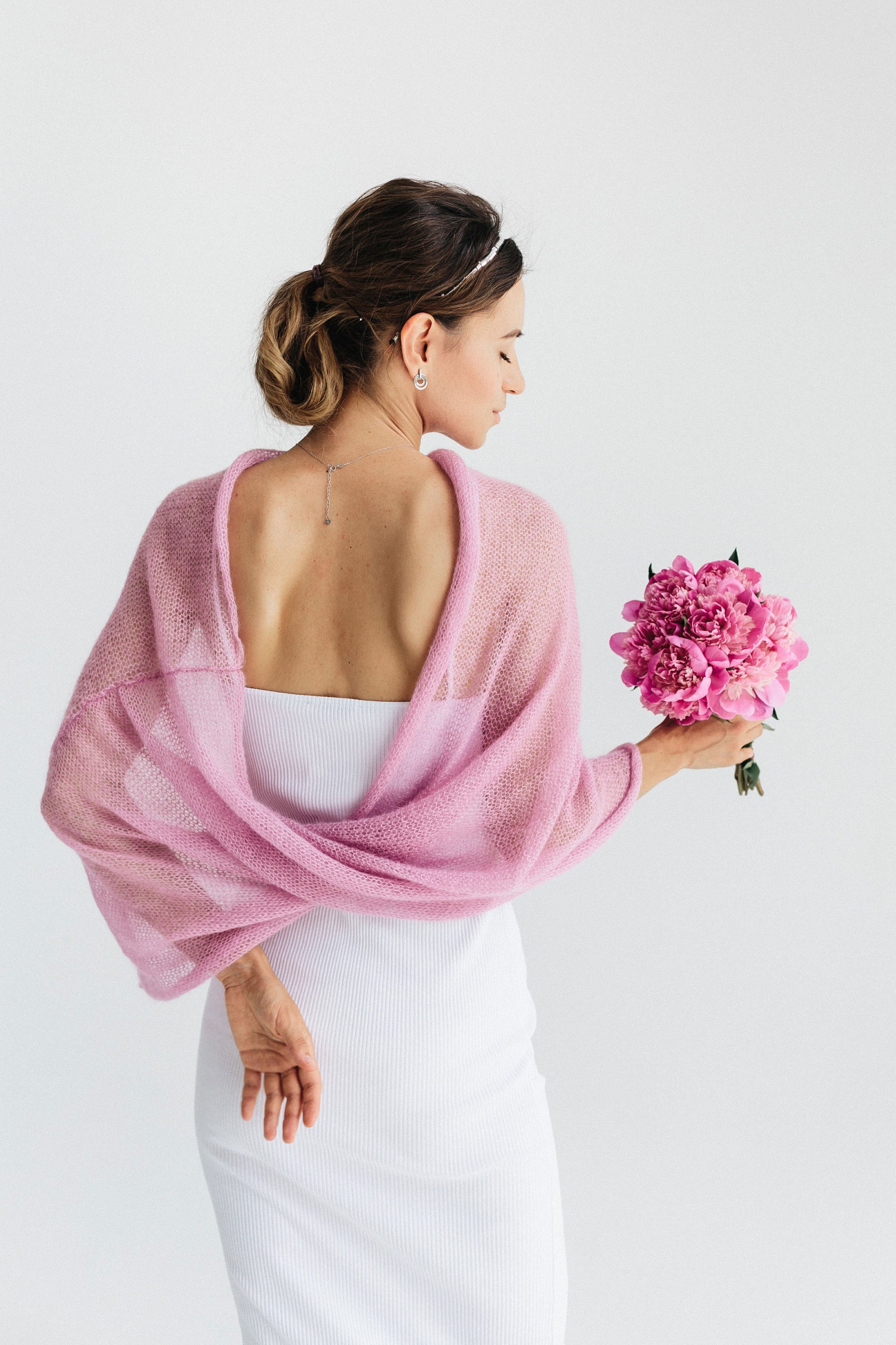 Tulle Stola A Mantella Mantella Stole Per Cerimonia Mantella Sposa In Tulle  Con Ricami Di