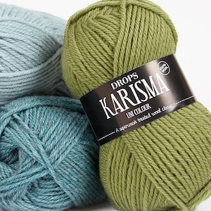 Wool Yarn DROPS Karisma Sock Yarn Natural Fiber Yarn DK Yarn Pure Wool Knitting Yarn