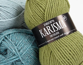 Fils de laine DROPS Karisma Sock Yarn Fils de fibres naturelles DK Laine à tricoter pure laine