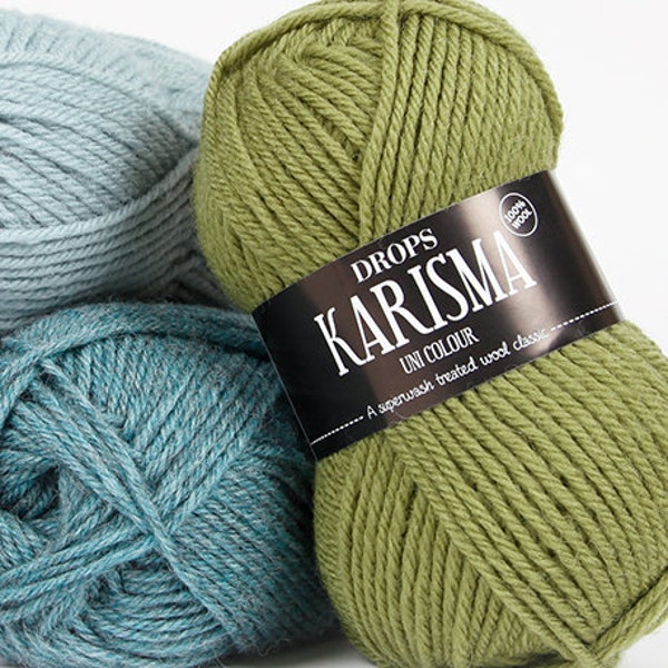 Wool Yarn DROPS Karisma Sock Yarn Natural Fiber Yarn DK Yarn Pure Wool Knitting Yarn