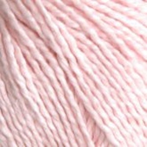 May include: A skein of pale pink cotton yarn.