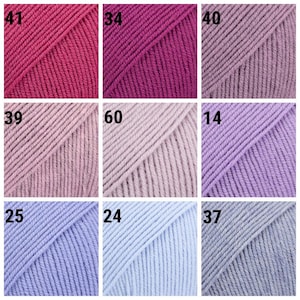 Gocce di filato merino Baby Merino Filato di lana merino extra fine Filato per neonati Filato per calze Filato per maglieria trattato superwash immagine 5