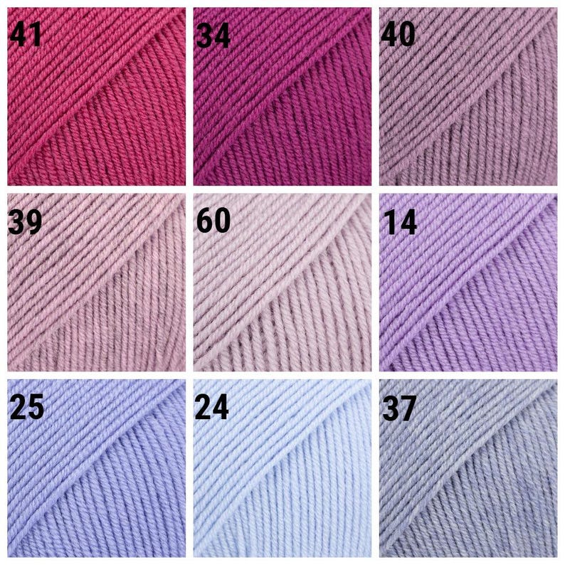 Gocce di filato merino Baby Merino Filato di lana merino extra fine Filato per neonati Filato per calze Filato per maglieria trattato superwash immagine 5