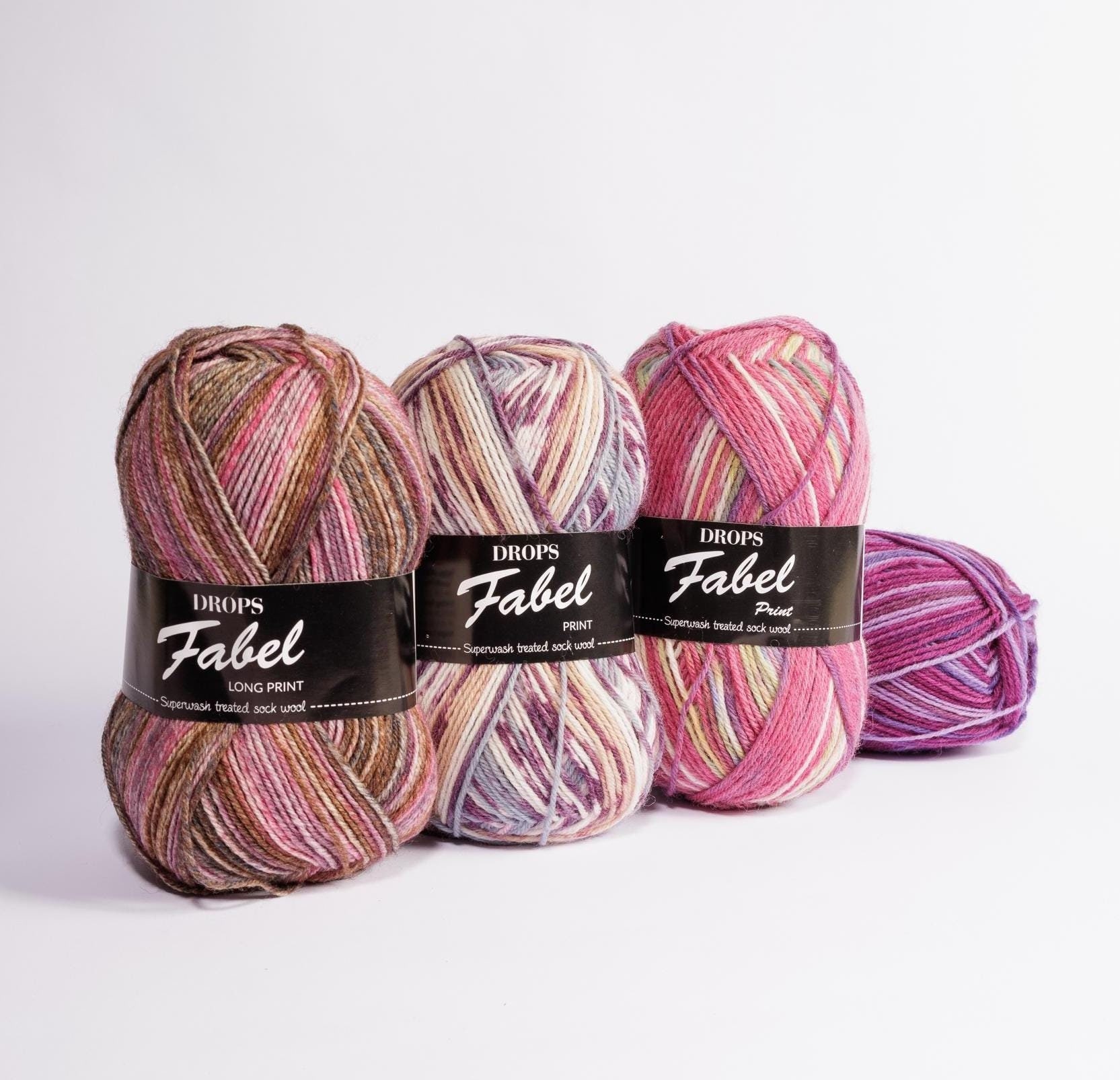 Wool Yarn DROPS Fabel Sock Yarn Gradient Yarn Superwash Yarn Ombre
