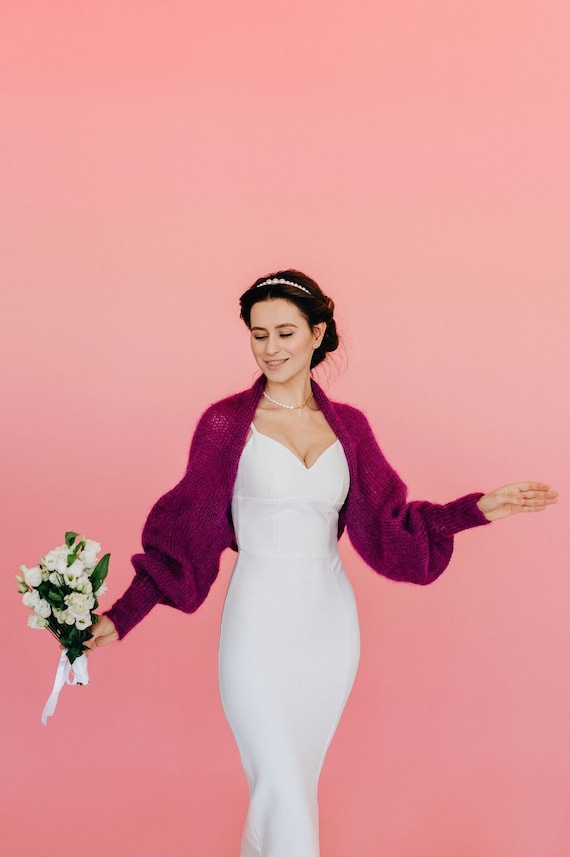Bridal Shrug Bolero Mohair Wrap Bolero Bridal Cape Mohair Bolero