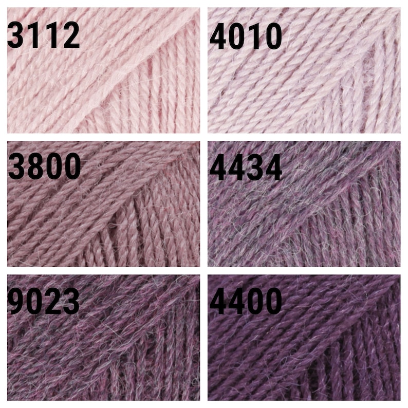 Laine d'alpaga Laine d'alpaga DROPS, pure laine d'alpaga, laine pour écharpe, laine à tricoter, laine pour chaussettes, fil de fibres naturelles image 6