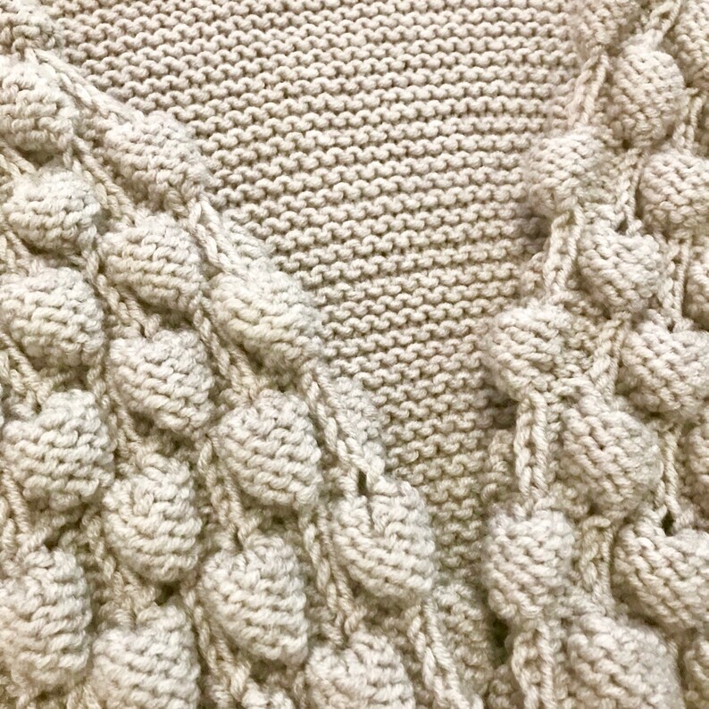 Gray crochet sweater Loose knit sweater Hand knit sweater knitwear Gray wool sweater super chunky yarn Beige boho sweater jersey knit fabric