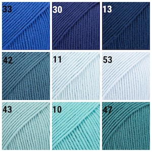 Gocce di filato merino Baby Merino Filato di lana merino extra fine Filato per neonati Filato per calze Filato per maglieria trattato superwash immagine 6