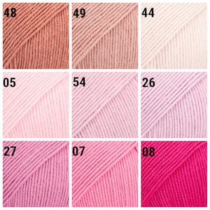 Gocce di filato merino Baby Merino Filato di lana merino extra fine Filato per neonati Filato per calze Filato per maglieria trattato superwash immagine 4