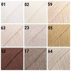Gocce di filato merino Baby Merino Filato di lana merino extra fine Filato per neonati Filato per calze Filato per maglieria trattato superwash immagine 2