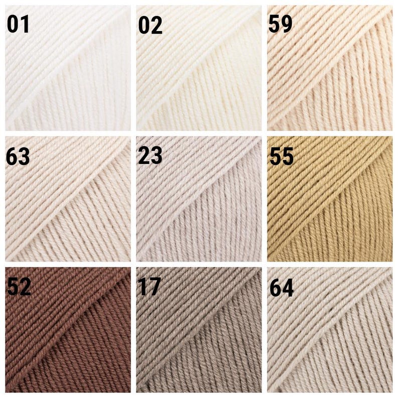 Gocce di filato merino Baby Merino Filato di lana merino extra fine Filato per neonati Filato per calze Filato per maglieria trattato superwash immagine 2