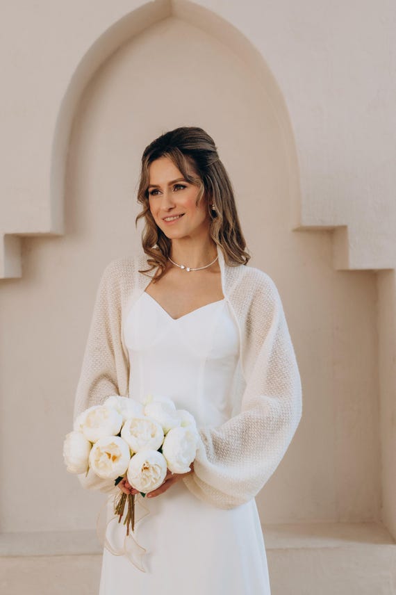 bolero jacket for wedding dress Off-Shoulder Lace Wedding topper, Small This is a beautiful off Bridal Gown Sheer Bridal Jacket