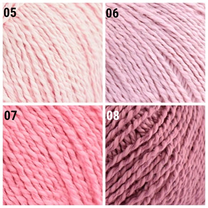 Cotton Silk Yarn Fibra Natura Papyrus Yarn Cotton Yarn Silk Blend Yarn Crochet Yarn Summer Yarn image 3
