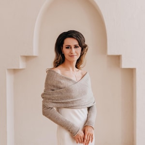 Wedding Bolero Wrap Alpaca Shawl Bolero Bridal Jacket Wedding Cape Alpaca Scarf Bolero Bridal Wrap Wedding Sweater