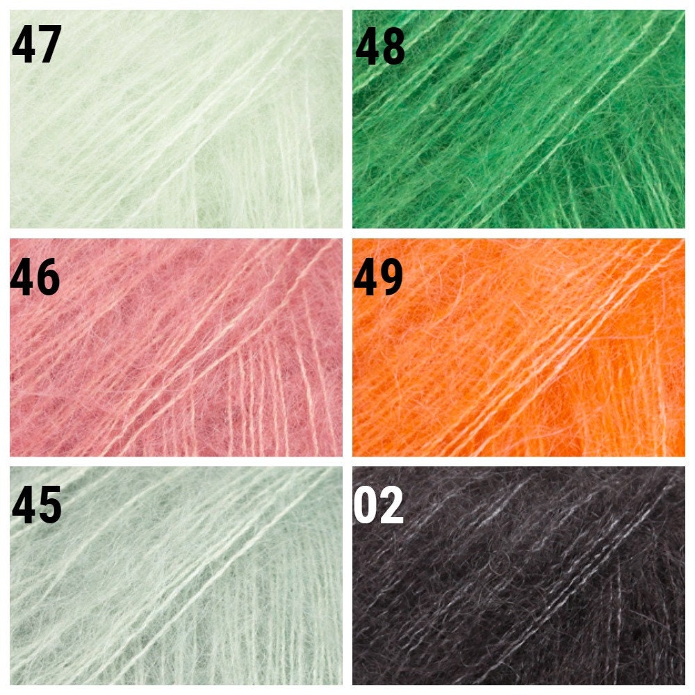 Mohair Yarn DROPS Kid Silk Lace Yarn Super Kid Mohair Silk Etsy Australia