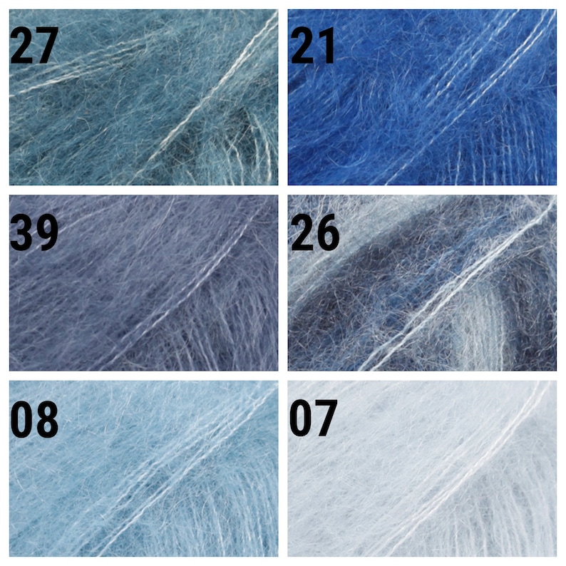 Mohair Yarn DROPS Kid Silk Lace Yarn Super Kid Mohair Silk Etsy