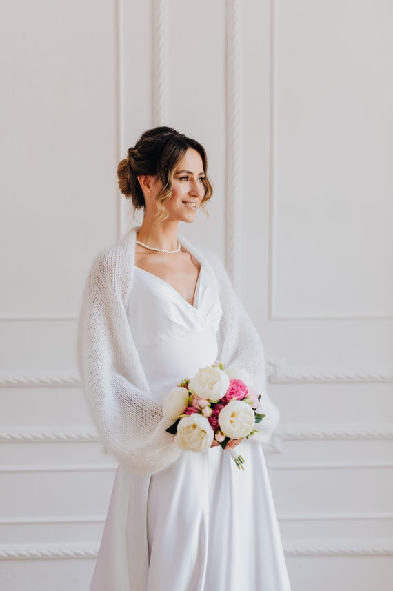 Bolero Jäckchen Brautjacke Ivory Langarm Jacket Braut Bolero Jacke