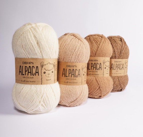 Alpaca Yarn DROPS Alpaca Wool Harn Pure Wool Alpaca Scarf yarn Knitting Wool Sock Yarn Natural Fiber Yarn
