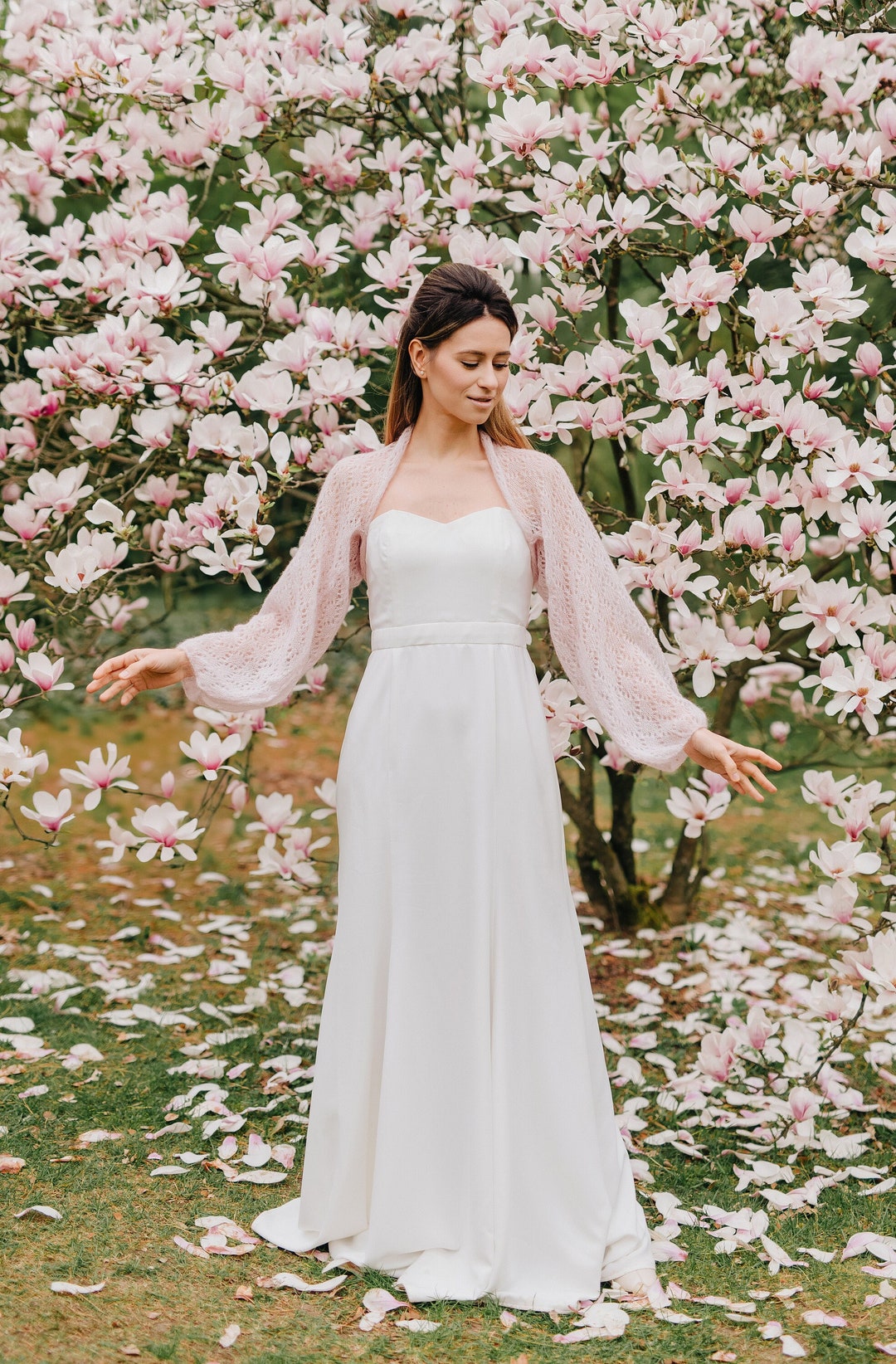 Hochzeitskleid Spitzenbolero Rosa Hochzeit Bolero Mohair Shrug