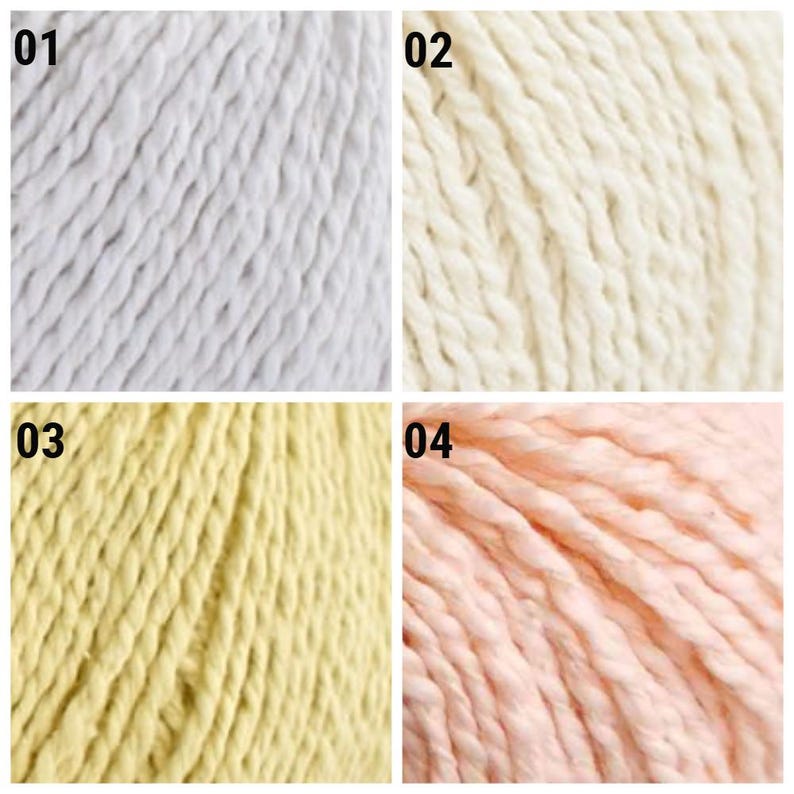 Cotton Silk Yarn Fibra Natura Papyrus Yarn Cotton Yarn Silk Blend Yarn Crochet Yarn Summer Yarn image 2