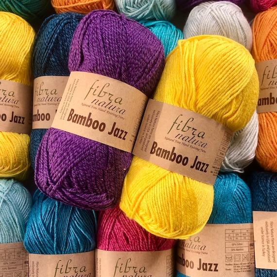 Cotton Bamboo Yarn Fibra Natura Bamboo Jazz 50g / 120mt / - Etsy