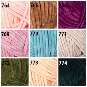 YarnArt Dolce Yarn 100 g/120 m/131 yards Chenille Yarn Super Bulky Yarning Velvet Yarn Yarn Crochet Yarn image 4