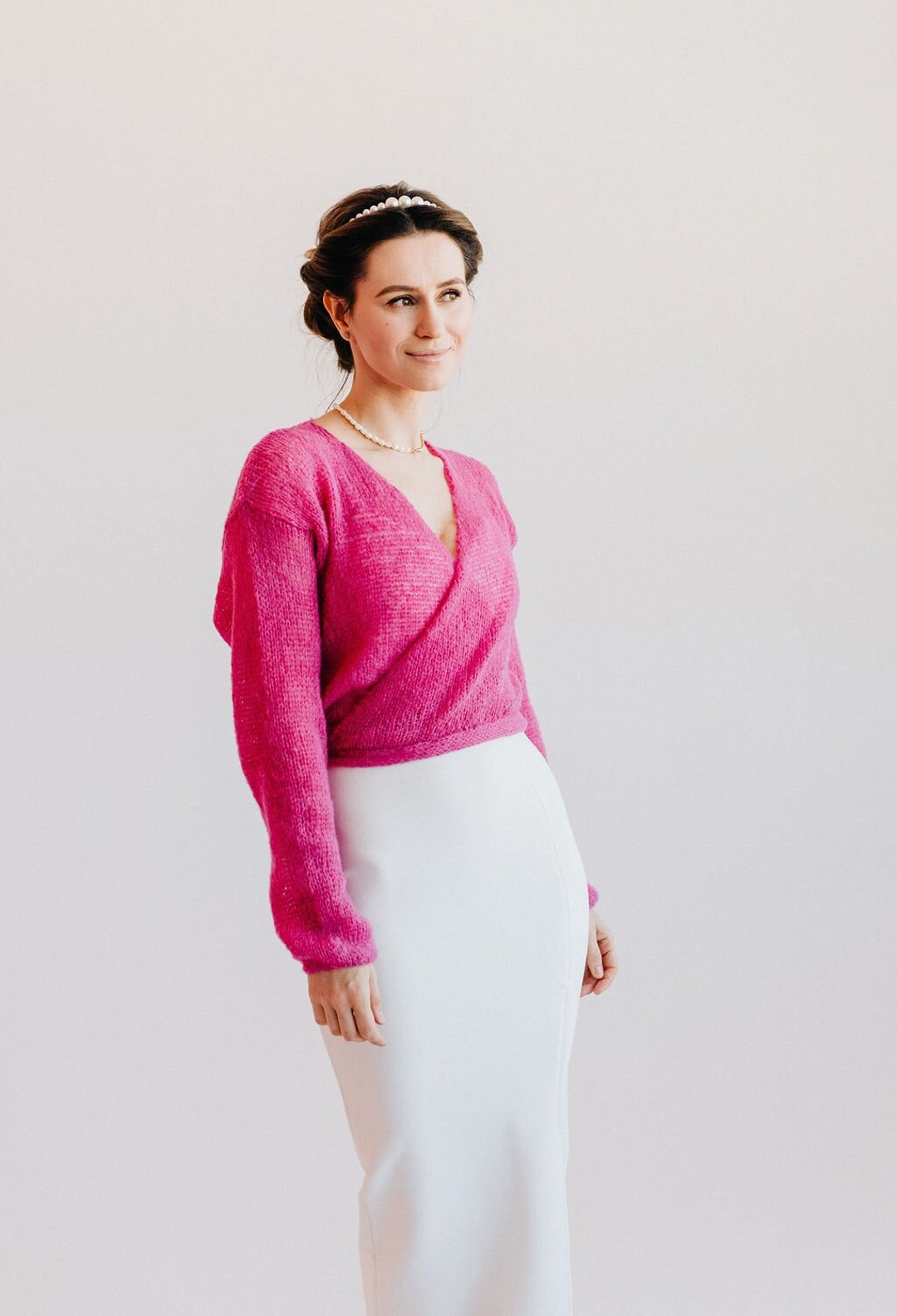 Alpaca Silk Jacket Bridal Sweater Alpaca Silk Cardigan Wedding Wrap