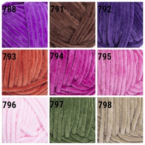 YarnArt Dolce Yarn 100 g/120 m/131 yards Chenille Yarn Super Bulky Yarning Velvet Yarn Yarn Crochet Yarn image 6
