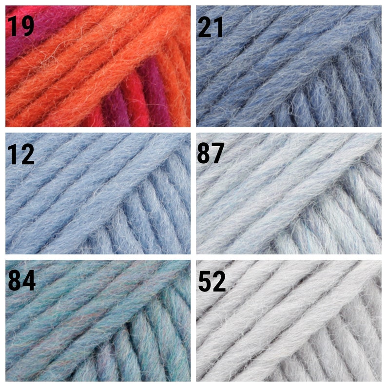 Fils de laine, gouttes de neige, fil super volumineux, fil géant, pure laine, fil épais, fil à feutrer, fil à tricoter, fil à feutrer image 9