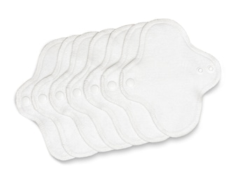 Petits Protège-slips quotidien lavables en coton biologique et chanvre pour femme x7