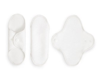 Protège-slips quotidien lavables en coton biologique et chanvre pour femme x7