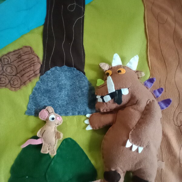 tapis a histoire  pour raconter Gruffalo