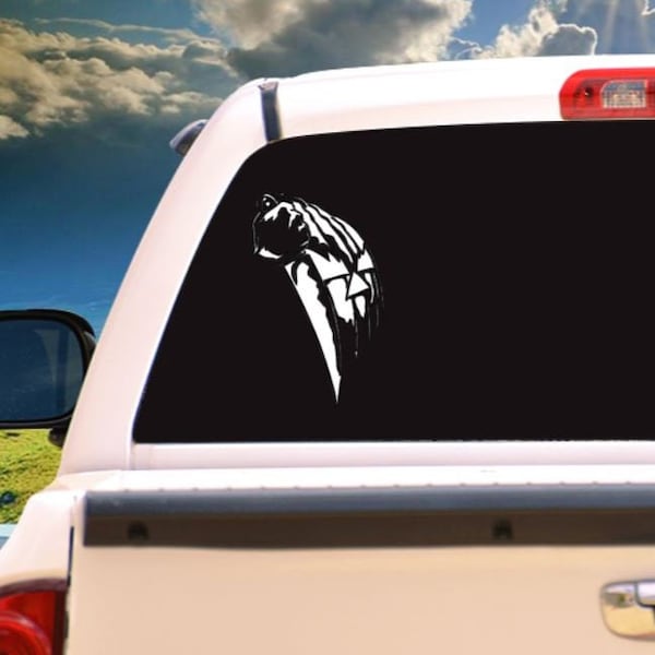 Michael Myers Halloween Pumpkin Knife vinyl decal, Michael Meyers, window cling, sticker