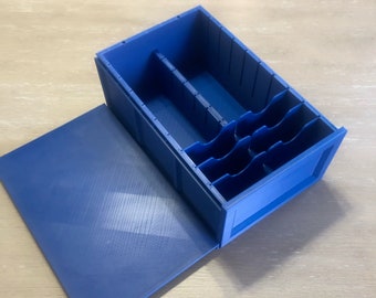 Standard 3D Printed Deck Box. Fits up to 6 Double-Sleeved Magic The Gathering EDH/Commander Decks/ MTG Cube /Pokémon / Trading Card Storage
