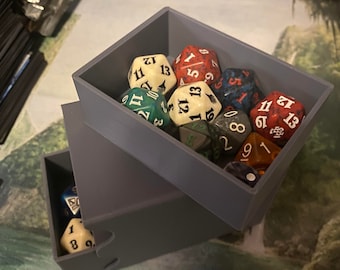 3D Printed Dice Container. Fits Inside Our Deck Boxes.