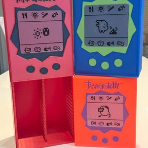 Tamagotchi Multi-Deck Box. Fits Between 450-550 Double-Sleeved Cards - Magic The Gathering EDH/Commander/MTG Cube/Trading Card Storage