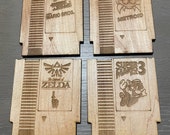 Retro Game NES Cartridge Wooden Coasters.